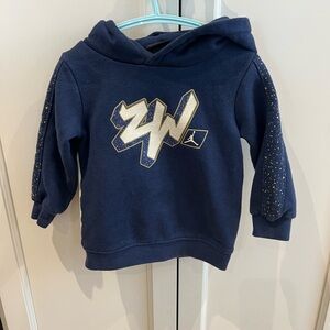 Zion baby jordan blue sweatshirt 18m